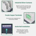 thumbnail image 3 of Dual Power Automatic Transfer Switch Dual Power Transfer Changeover Switch 2P Dual Power Automatic Transfer Switch Generator Transfer Changeover Switch AC110V 50Hz 60Hz 63A, 3 of 8
