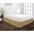 thumbnail image 3 of Luxurious Pinch Pleated Bed Skirt, Easy Fit 16" Tailored Drop, Hotel Quality Pinch Pleated Bed Skirt - 100% Microfiber -Extra Soft & Wrinkle Free-Queen Size-Taupe Solid, 3 of 4