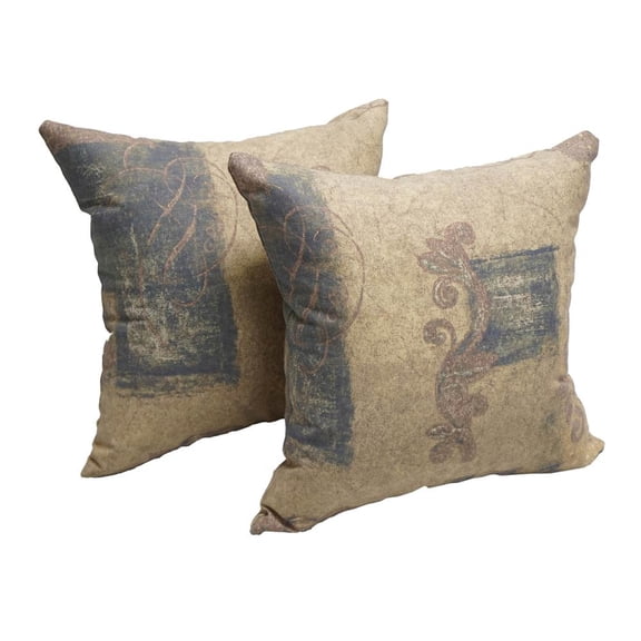 17-inch Square Polyester Outdoor Throw Pillows (Set of 2) 9910-S2-CO-OD-054