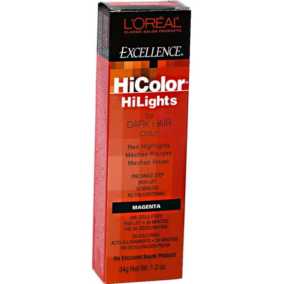 L'Oreal Excellence HiColor Magenta HiLights, 1.2 oz (Pack of 3)