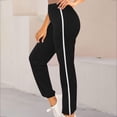 thumbnail image 2 of Women Wide Leg Pants 2024 Elastic Waist Fashion Solid Casual Sports Sweatpants Loose Pants With Pockets, 2 of 2