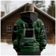 thumbnail image 5 of Mens Winter Jacket Sherpa Lined With Hood Warm Fleece Zipper Hoodie Army Green S, 5 of 5