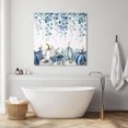 thumbnail image 6 of Wall Art Prints, Blue White Pumpkins Framed Canvas Prints for Bedroom Living Room Bathroom Office, Thanksgiving Fall Blue Eucalyptus Leaves Gallery Wrap Wall Art Poster for Gifts Home Decor 16"x16", 6 of 9