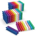 thumbnail image 1 of Pinzas para ropa FeFu de madera coloreada, 100 unidades, para manualidades, 7,4 cm, 1 of 7