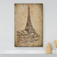 thumbnail image 2 of wall26 Canvas Print Wall Art Retro Vintage Eiffel Tower Paris France Architecture &amp; Maps Landmarks Digital Art Modern Art Decorative Scenic Urban Bohemian for Living Room, Bedroom, Office - 24&qu, 2 of 5