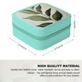 thumbnail image 2 of Creowell Green Plant White Modern Jewelry Box for Travel and Gifts Green, 2 of 5