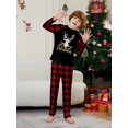 thumbnail image 4 of Pijamas familiares a juego para Navidad 2025 con letras impresas Dear Merry Xmas para adultos, niños y bebés Conjuntos familiares a juego Pijamas familiares navideños, 4 of 4