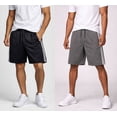 thumbnail image 2 of ASUDESIRE 5 Pack Athletic Shorts for Men with Pockets and Elastic Waistband Quick Dry Activewear Workout Gym Basketball Shorts 8" Inseam, 2 of 7