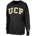thumbnail image 2 of Women's Colosseum Black UCF Knights Campanile Logo Pullover Sweatshirt, 2 of 3