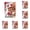 Squirrel-6 Pcs, variant on Animal Valentine's Day Garden Flag Double Sided Outside Garden Squirrel with Heart Headband and Rose Bouquet Rustic Yard Flag for Anniversary Wedding Yard Decoration 11.81x17.72 Inch(Squirrel)