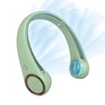 thumbnail image 1 of CIVPOWER Ventilador de cuello: Ventilador portátil sin aspas recargable con refrigeración personal para el cuello, manos libres, 3 velocidades, batería de 4000 mAh, diseño de auriculares portátiles op, 1 of 5