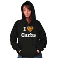 thumbnail image 3 of Love Heart Carbs Pizza Food Cute Women Plus Size Graphic Pullover Hoodie Brisco Brands 2X, 3 of 4