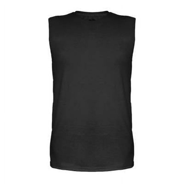 Playera Fruit Of The Loom para Hombre, sin Mangas Negro Talla M