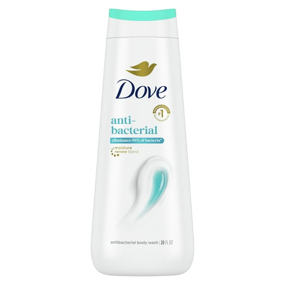 Dove Antibacterial Daily Use Body Wash for Women Protects from Dryness All Skin, 20 oz