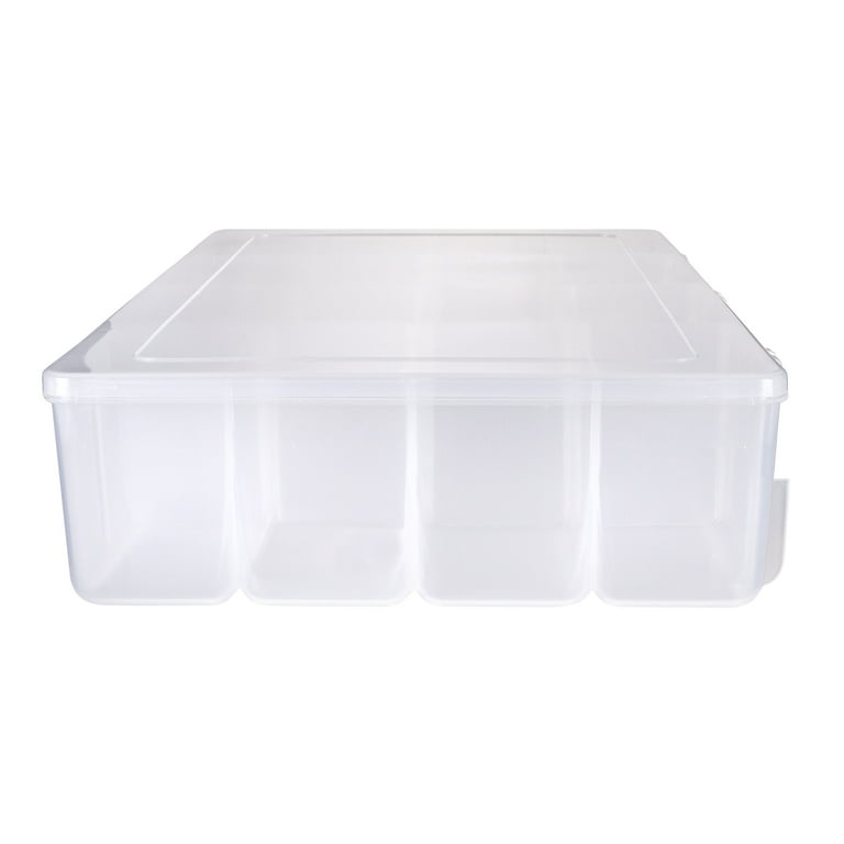 ArtBin 6980AG XL Solutions Box with Dividers, Art & Craft Organizer, [1]  Plastic Storage Case, Clear
