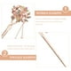 thumbnail image 5 of EeaseMX Vintage Hair Stick Opal Flower Hair Chopsticks Decoración para el cabello Chinese Hairpins Ancient Hair Clip (Colorful), 5 of 7