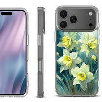 For iPhone 17 Pro Max Protective Shockproof Phone Case, by OneToughShield - Daffodils