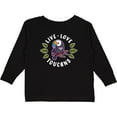 thumbnail image 3 of Inktastic Live Love Toucans Boys or Girls Long Sleeve Toddler T-Shirt, 3 of 5