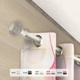thumbnail image 3 of InStyleDesign  Sadie 1 inch Diameter Adjustable Curtain Rod Light Gold 48 to 84 inches Gold Finish, 3 of 5