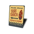 thumbnail image 4 of Surf Shack This Way Novelty Sign, Metal Wall Decor - 10x14 inches, 4 of 4