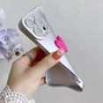 thumbnail image 3 of Compatible with iPhone 13 Pro Max Cute 3D Love Heart Case Camera Protection Shockproof Soft Bumper Phone Case for Women Girls Silver, 3 of 6
