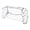 Color:White, variant on Transparent Case for Console Shock Absorption Antifingerprint Scratch Resistant Cover Case for Console Accessories