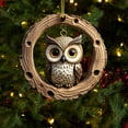 thumbnail image 7 of Taicans ‌Cute Owl Christmas Tree Ornament - Handmade Winter Animal Theme Xmas Decor,Perfect Gift for Cat Lovers & Holiday Party Home Decoration,Adorable Holiday Tree Topper‌, 7 of 7