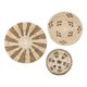 thumbnail image 1 of Cestas para Decoración de Pared Unique Bargains Conjunto de Decoración Bohemias de Pared de Paja Tejida Colgante 3 Piezas, 1 of 7