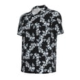 thumbnail image 2 of Balery Flower Printed Men’s Short Sleeve Polo Shirt, Midweight Men's Shirt,Golf Polo shirts -Small, 2 of 9