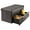 Brown+PU, variant on 31 Inches Folding Storage Ottoman with 2 Drawer, Storage Ottoman Bench Chest Foot Rest Stool, Grey