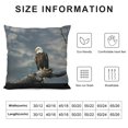 thumbnail image 5 of Orinice Bald Eagle Symbolism Graphic Decorative Pillow Case for Home Couch Living Room Sofa Bedroom - Outdoor Indoor Throw Pillow Cover 1PC 12x12in, 5 of 5