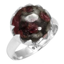 Natural Eudialyte Women Jewelry 925 Sterling Silver Ring