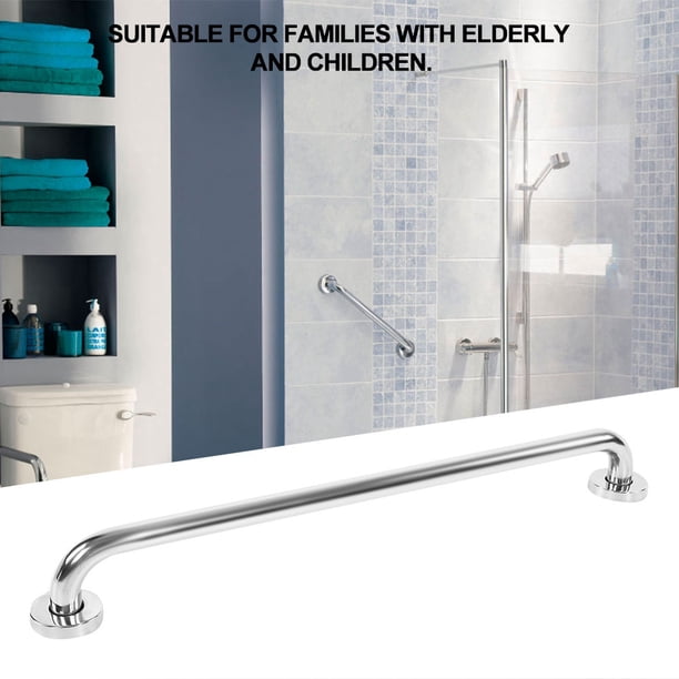 Barra De Agarre Para Bañera De Baño De Acero Inoxidable, Pasamanos De Seguridad Para Baño, Ducha, Inodoro Para Niños Mayores Embarazadas, 60 Cm De Longitud, Rodamiento De 80 Kg