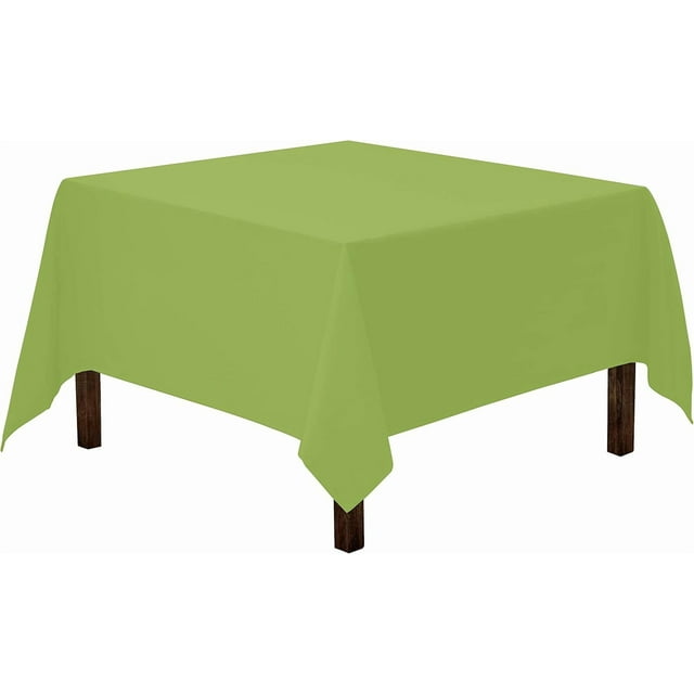 Nappe Carrée x Nappe Carrée Charbon pour Tables Carrées Ou Rondes en Polyester Lavable, Idéale pour Buffets, Fêtes, Soupers des Fêtes, Mariages et Plus