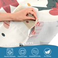 thumbnail image 5 of Yayeee Kitchen Curtains Tier Set of 2 Light Filtering 57"x36" Over Sink Window Panels, Beige Christmas Candy Canes, 5 of 7