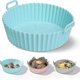 thumbnail image 3 of 2-pack Air Fryer Silicone Pots, 8 Inch Silicone Air Fryer Basket, Food Safe Air Fryers Oven Accessories, Thin, Red, 3 of 5