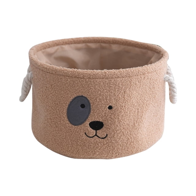 Fareti Cube de Rangement Autoportant pour Étagères et Garde-Robe, Bac de Rangement avec Poignées, Panier de Rangement Pliable