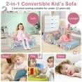 thumbnail image 6 of Honeyjoy 2-in-1 Flip Out Kid’s Sofa Chair Convertible Toddler Couch to Lounger, 6 of 8