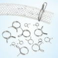 thumbnail image 4 of Uxcell 50Pack 0.16-0.2 Inch Double Wire Spring Hose Clamp, Adjustable Spring Clips, 4 of 6
