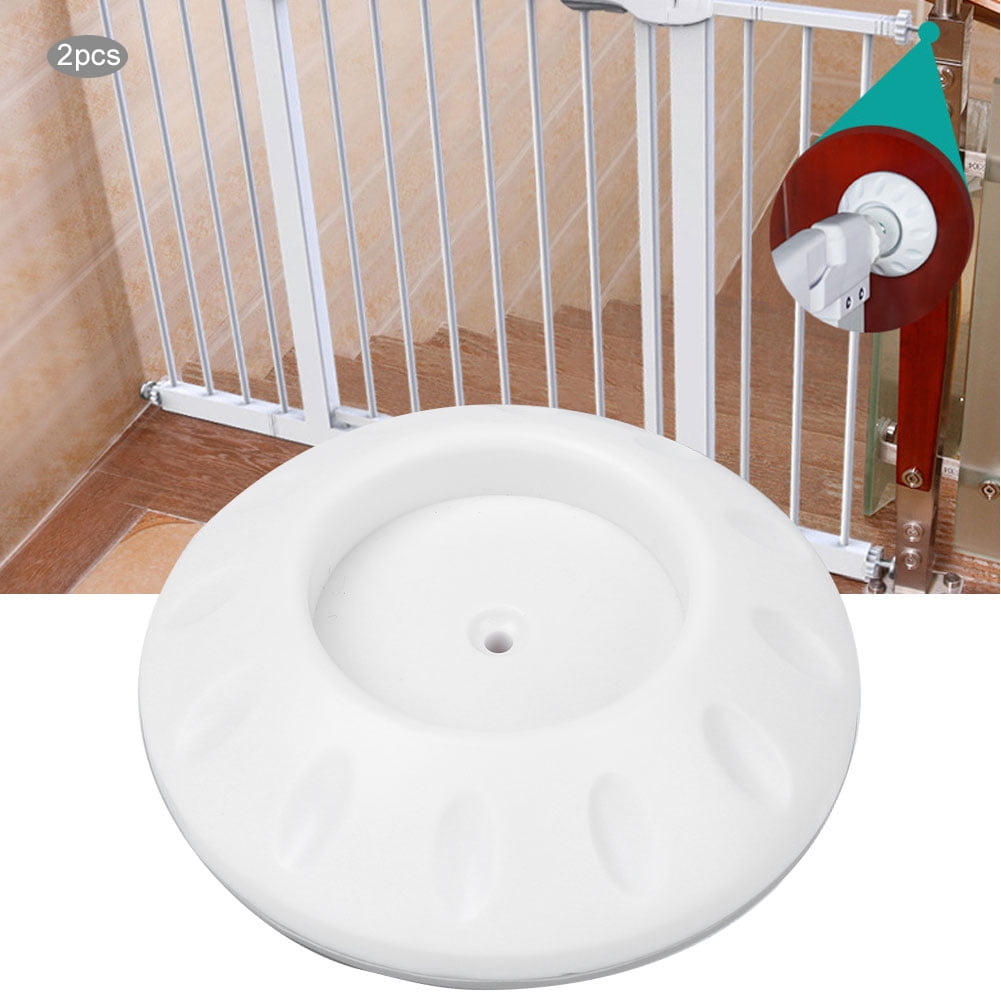 Tebru Baby Wall Saver,Gate Wall Protectors,2pcs Professional Gate Wall Protectors Doorsill Fencing Baby Gate Wall Cups Baby Wall Saver