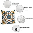 thumbnail image 3 of Blue And Beige Modern Art Geometric Pillow Covers,Blue And Beige Modern Art Geometric Throw Pillow Covers 18"×18" ,Living Room Sofa Couch Pillow Covers,Decorative Pillow Covers, 3 of 7