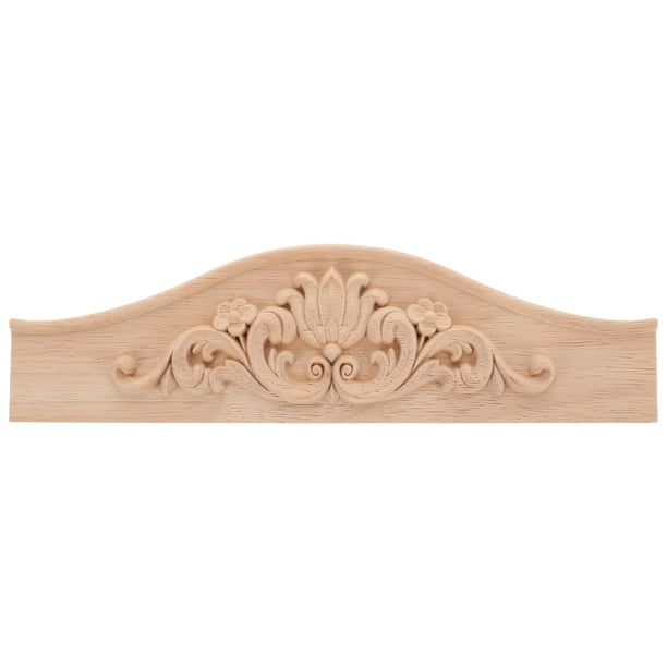 Apliques de madera tallada en relieve para decoración de muebles, estilo europeo, para armarios y vitrinas de vino.