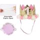 thumbnail image 2 of Sombreros de fiesta de primer cumpleaños Shuxiu Wang corona de princesa para niños con moneda flash y decoración rosa, 2 of 5
