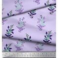 thumbnail image 3 of Soimoi Rayon Crepe Fabric Leaves & Floral Block Print Sewing Fabric Yard 46 Inch Wide, 3 of 3