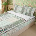 thumbnail image 2 of Manfei Hippie Paisley Zipper Twin Comforter Sets with Fitted Sheet and 2 Pillowcases,Minimalist Stripes Checkered Zipper Bedding Set,Reversible, 2 of 7