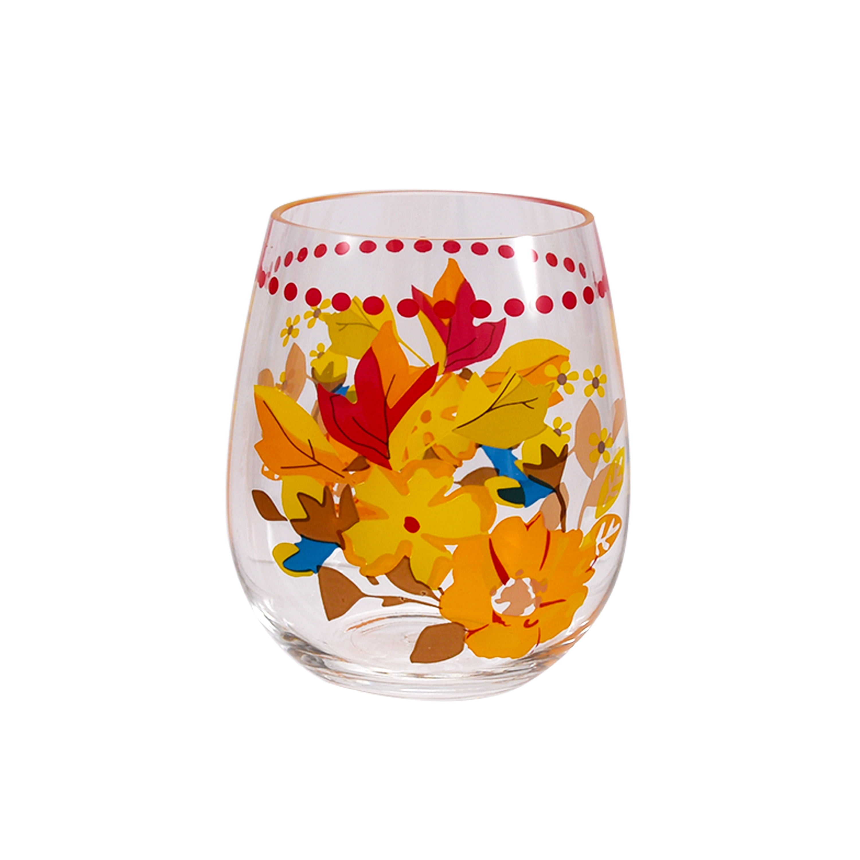 Way To Celebrate Pumpkin Wine Glasses - Walmart.com - Walmart.com