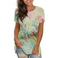 thumbnail image 2 of Patlollav Womens Plus Size Tops Funny Print Casual Loose Fit Tee Shirts Blouse Print Shirt, 2 of 6