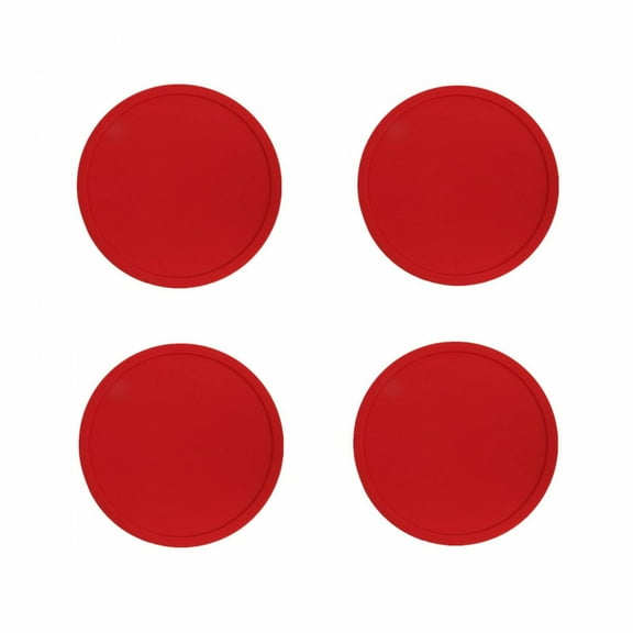 AUQ Silicone Coasters,Comfortable Dining Environment Coasters for Drinks,Attractive and Functional Cup Coaster,Red