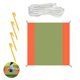 thumbnail image 2 of Rectángulo Impermeable Parasol Tela Oxford Playa Al Aire Libre Refugio Para El Sol Manta De Picnic Ligero Camping Rainfly Refugio Colores Surtidos Advancent HA026603-02, 2 of 7