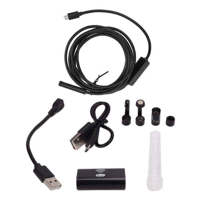 Wireless Endoscope, Borescope Camera Phone Video Recording Long Standby 1200P HD Complete Kits Adjustable Brightness For Auto Repair 2m/6.56ft Cable